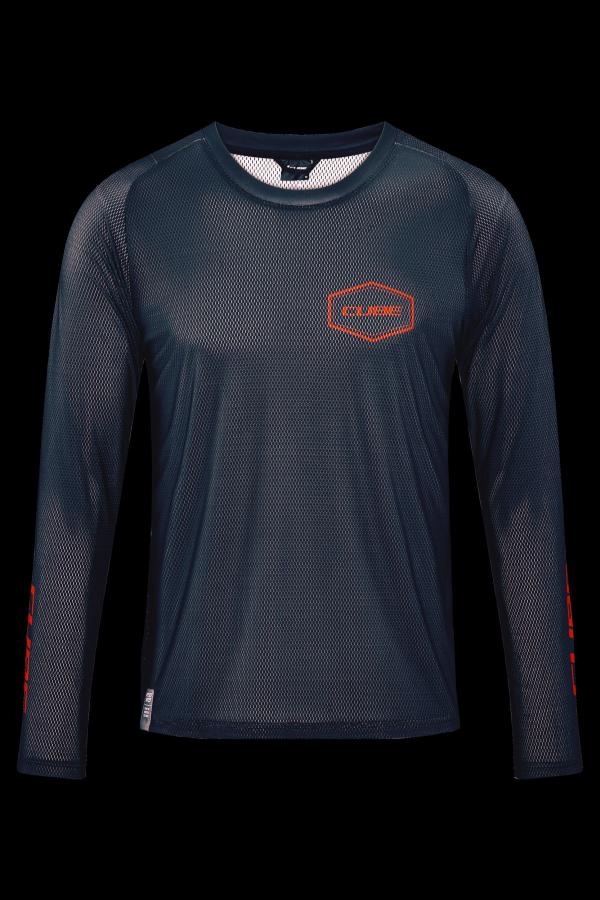 CUBE VERTEX Rundhalstrikot langarm Gr&ouml;&szlig;e: XS