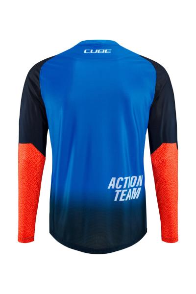 CUBE VERTEX Rundhalstrikot X Actionteam langarm Größe: M Produktbild 1