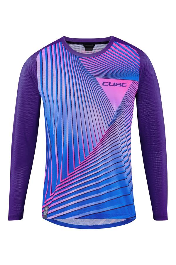 CUBE VERTEX Rundhalstrikot langarm Gr&ouml;&szlig;e: XXL