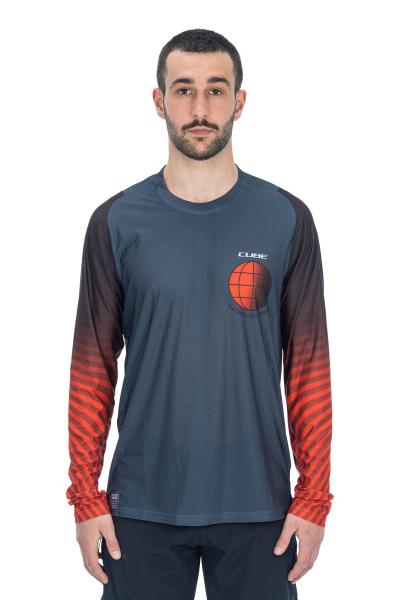 CUBE VERTEX Rundhalstrikot langarm Größe: XXL Produktbild 2