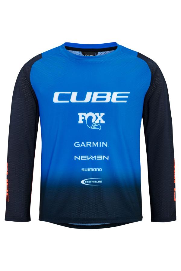 CUBE VERTEX Trikot ROOKIE X Actionteam langarm Gr&ouml;&szlig;e: S (110/116)