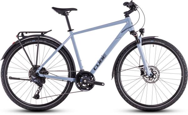 Cube Nature EXC Allroad pigeonblue'n'black Größe: 46 cm