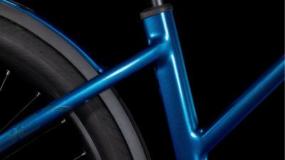 Cube Kathmandu Hybrid EX 800 electricblue'n'chrome Größe: Trapeze 46 cm Produktbild 4