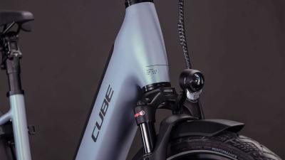 Cube Supreme Hybrid Deluxe SLX 600 seagrey'n'black Größe: Easy Entry 46 cm Produktbild 6