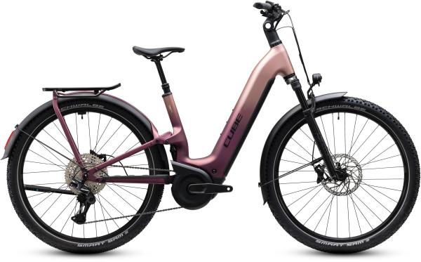Cube Nuride Hybrid ONE11 HPC SLX 800 mauve'n'black Gr&ouml;&szlig;e: Easy Entry 54 cm