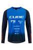 CUBE VERTEX Rundhalstrikot X Actionteam langarm Größe: XXXL